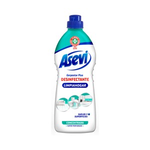 ASEVI Limpia hogar desinfectante concentrado para una limpieza y desinfección de todas las superficies y suelos del hogar 1100 ml.