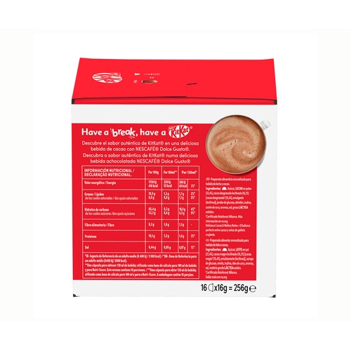 NESTLÉ Café cápsulas dolce gusto kitkat