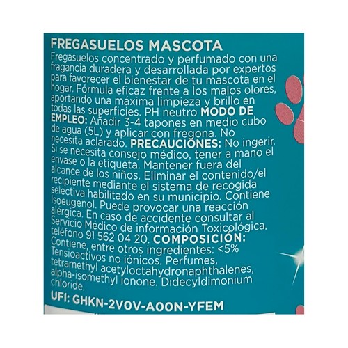 EKOSAN Fregasuelos mascotas 1,5 l.
