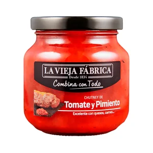 LA VIEJA FABRICA Salsa dulce chutney de Tomate y Pimiento - Tarro 280g