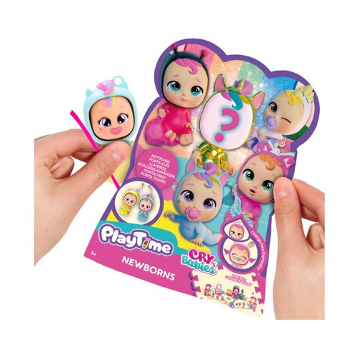 Llaveros Cry Babies, modelo Play Time Newborn, IMC TOYS