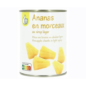Producto Económico Alcampo Piña en Almíbar en Trozos 340 Gr.