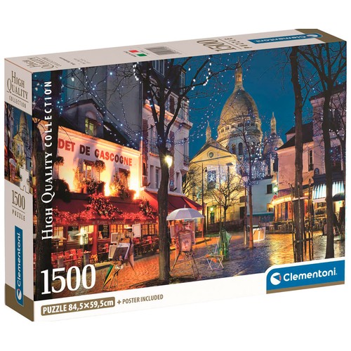 Puzzle 1500 Pcs Compact con poster incluido, modelos surtidos CLEMENTONI