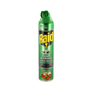 RAID Insecticida spray hogar e inteirores 750 ml.