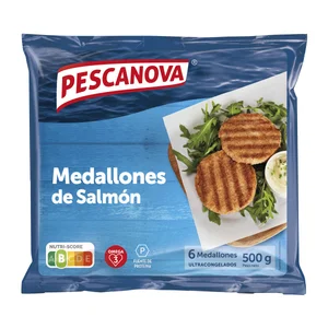 PESCANOVA Medallones de salmón ultracongelados 500 g.