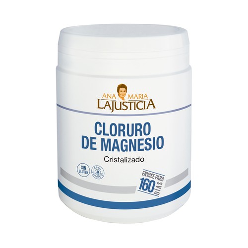 ANA MARIA LAJUSTICIA® Complemento nutricional apto para vegano a base de Cloruro de Magnésio 400 g.