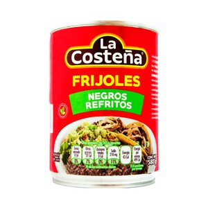 Imagen de LA COSTEÑA Frijoles negros refritos LA COSTEÑA lata de 580 g.