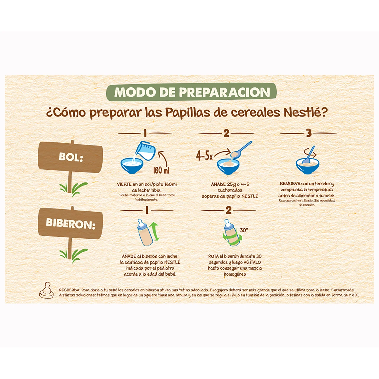 Papilla de 8 cereales con cacao, sin azúcares añadidos, a partir de 12 meses 475 g.