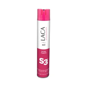 S3 Laca extrafuerte antiencrespamiento, para todo tipo de cabellos S3 400 ml.