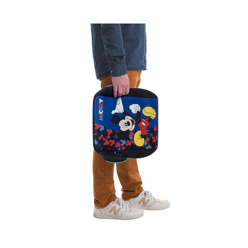 Asiento elevador de coche para bebé,(125 a 150cm), Gaia i-Safe, diseño de Mickey, BEBECONFORT