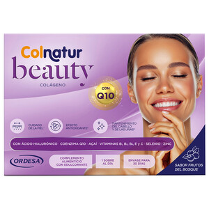 Imagen de COLNATUR Complemento alimenticio con edulcorante y sabor a frutos del bosque COLNATUR Beauty 30 uds.