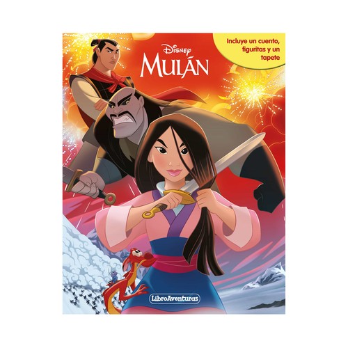 Mulán libroaventuras con tablero y figuras, VV.AA. Género: películas, infantil, libro juego. Editorial Disney.