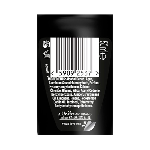 AXE Black Desodorante roll on para hombre con protección anti transpirante hasta 48 horas 50 ml.