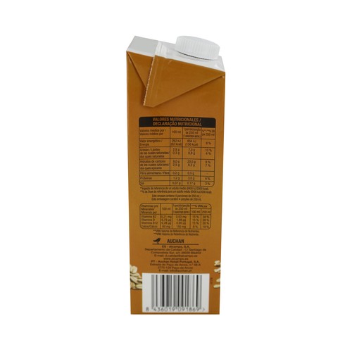 AUCHAN Bebida de avena barista 1 l. Producto Alcampo