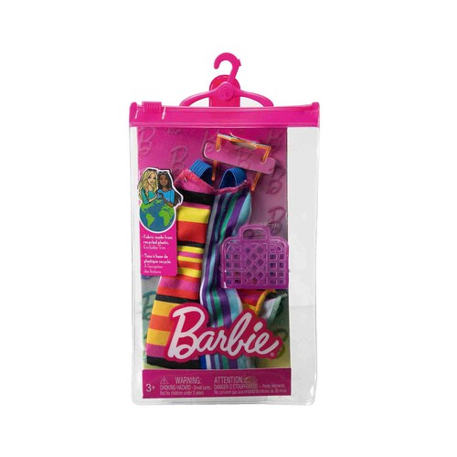 BARBIE Look completo Ropa para muñecas y accesorios de juguete, regalo para niños y niñas +3 años, modelos surtidos MATTEL GWD96.