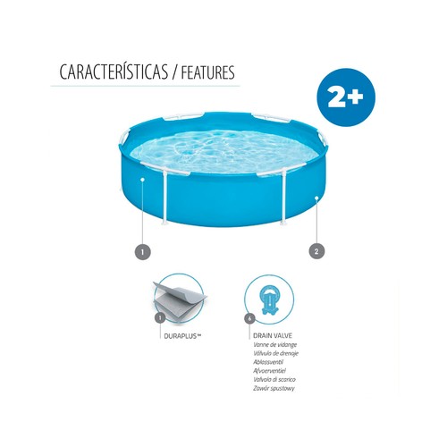 Piscina desmontable tubular infantil, 152x38, BESTWAY.