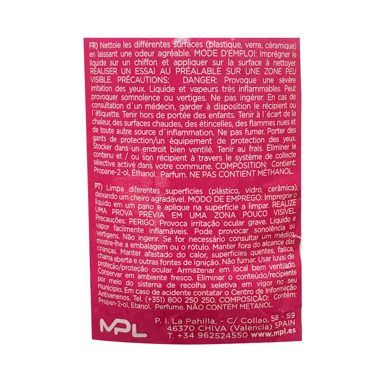 Alcohol de limpieza perfumado 1L