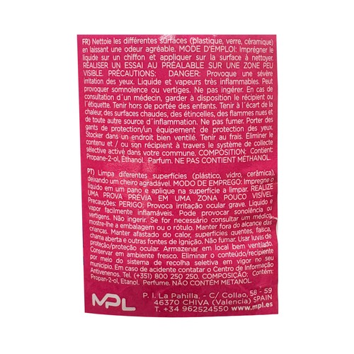 MPL Alcohol de limpieza perfumado 1L