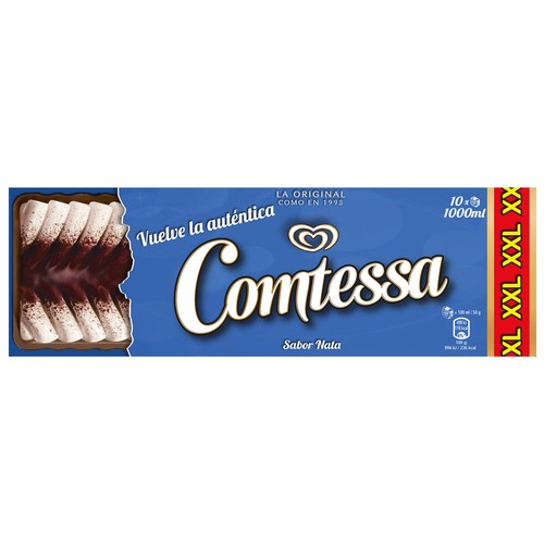 COMTESSA Tarta helada de nata y chocolate, tamaño XXL 1 l.