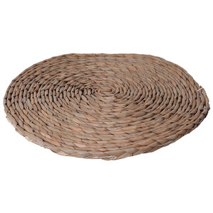Imagen de Salvamantel marrón trenzado, redondo e individual, 38cm., HOME DECO FACTORY.