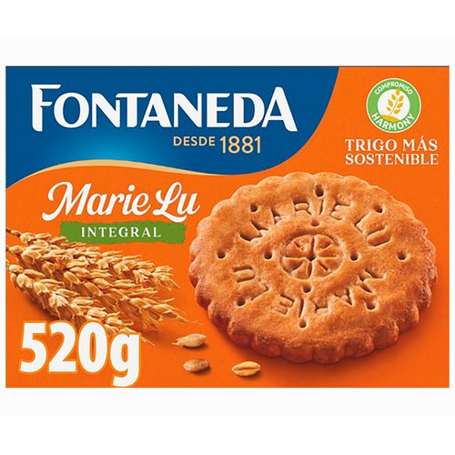 MARIE LU FONTANEDA Galletas María desayuno integrales  520 g.