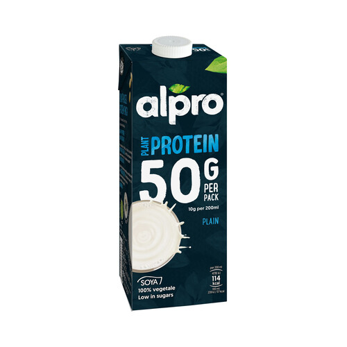 Bebida de soja 100% vegetal, enriquecida con proteinas ALPRO Plant protein 1 l.