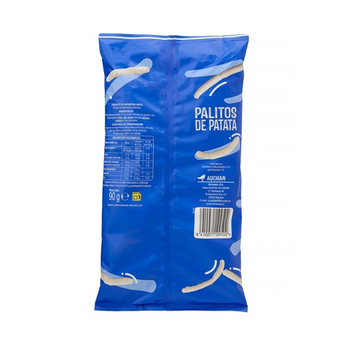 PRODUCTO ALCAMPO Palitos de patatas (aperitivos fritos) 90 g