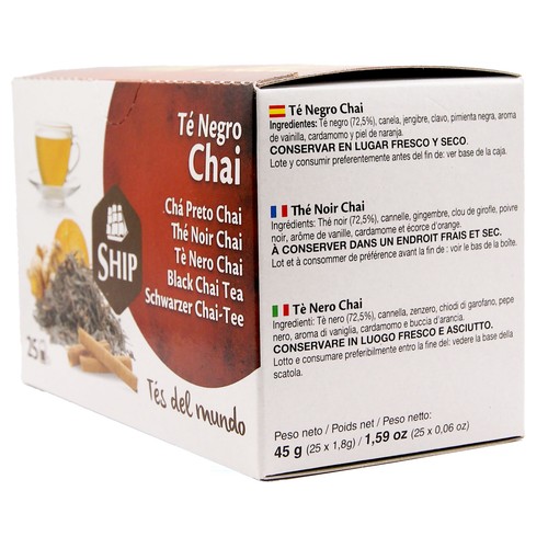 SHIP Té chai 25 uds. 37,5 g.