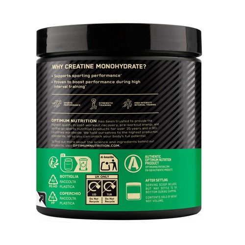 OPTIMUM NUTRITION Monohidrato de creatina 187 gr