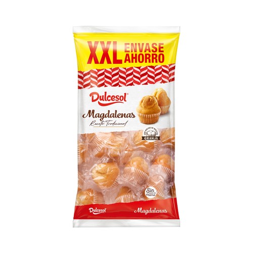 DULCESOL Magdalena redonda XXL 750 g.