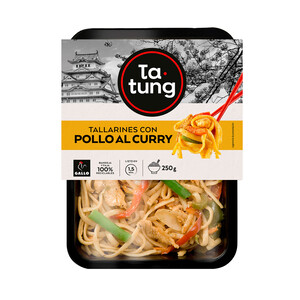 Imagen de TA-TUNG Tallarines con pollo al curry, listos para calentar y comer TA-TUNG 250 g.
