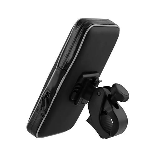 Soporte de smartphone para moto y bici, con bolsa de protección.