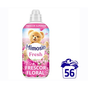 MIMOSÍN Frescor floral Suavizante concentrado con potenciadores de la fragancia, 56 lavados.