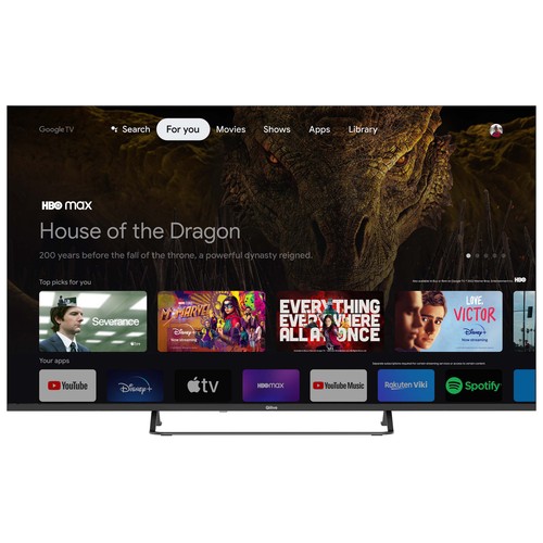 Televisión 139,7cm (55") QLED QILIVE Q55QA232B, UHD 4K, Smart TV Android, TDT T2, WiFi, Bluetooth, USB, 4xHDMI.