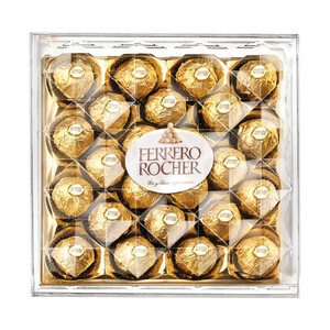 Imagen de FERRERO ROCHER Bombones crujientes de chocolate y avellanas 300 g.