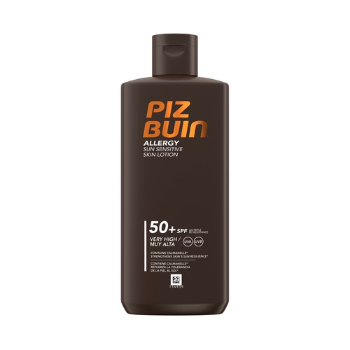 PIZ BUIN Allergy Protector solar para pieles sensibles con FPS 50+ (muy alto), pieles sensibles 400 ml.