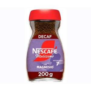 Imagen de NESCAFÉ Café soluble descafeinado con magnesio, ayuda a reducir el cansancio y la fatiga 200 g.