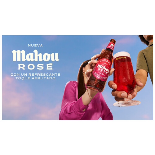 MAHOU Rosé Cerveza lata de 33 cl.