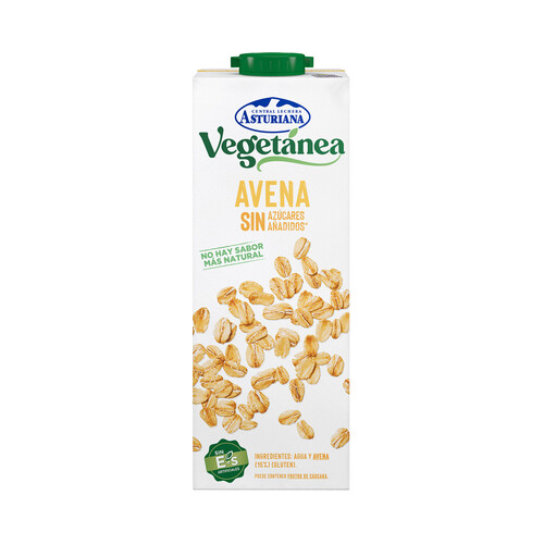 CENTRAL LECHERA ASTURIANA Bebida de avena sin azúcares añadidos CENTRAL LECHERA ASTURIANA Vegetánea 6 x 1 l.