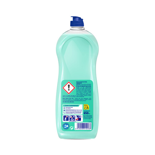 MISTOL Balsam Detergente concentrado lavavajillas a mano con aloe vera 650 ml.