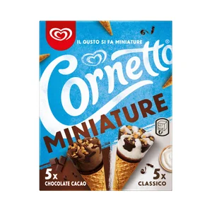 CORNETTO De Frigo Mino conos de chocolate (5) y de nata con chocolate (5)