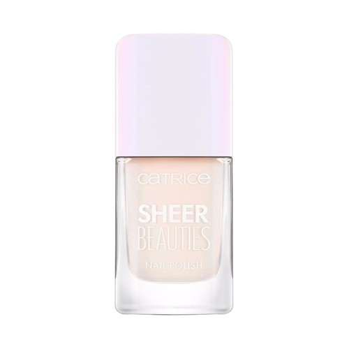 CATRICE Sheer beauties tono 010 Milky not guilty Esmalte de uñas acabado semitransparente.