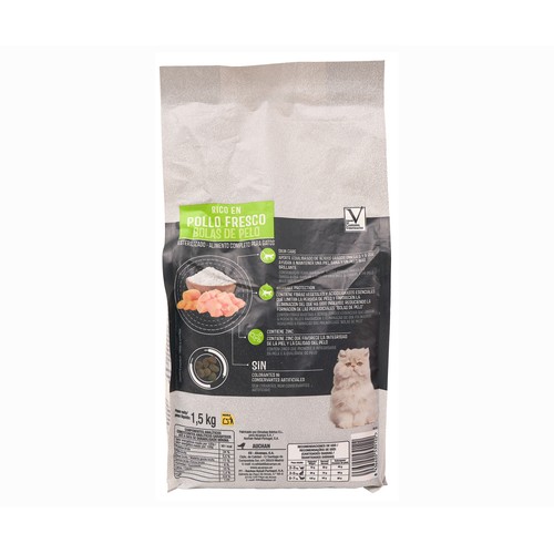PRODUCTO ALCAMPO Alimento para gatos 1,5 kg.