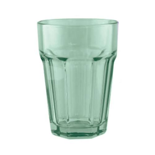 Vaso vidrio americano 40 cl color verde. ACTUEL