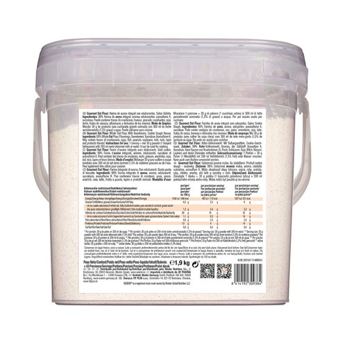 WEIDER Harina de avena sabor cookie  1,9 kg.