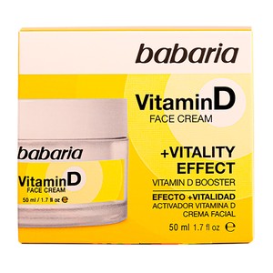 Imagen de BABARIA Vitamin D Crema facial de día con activador de vitamina D 50 ml.