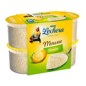 LA LECHERA Mousse de limón de Nestlé 4 x 58 g.