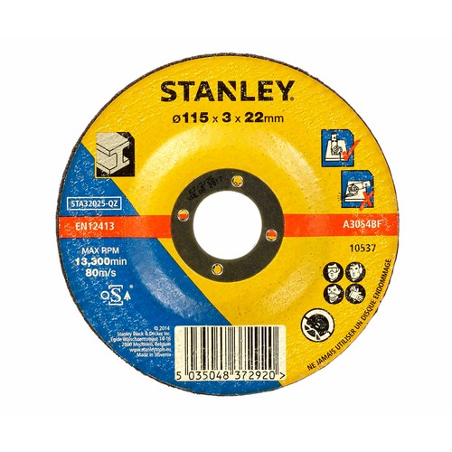 Disco de corte para metal 115 mm, STANLEY.