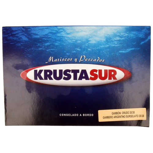 KRUSTASUR Gambones crudos 20/30 piezas KRUSTASUR 2 kg.