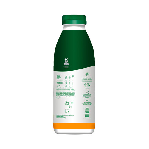 ACTIVIA Bífidus líquido para beber, 0% materia grasa y con melocotón y maracuyá ACTIVIA de Danone 515 ml.